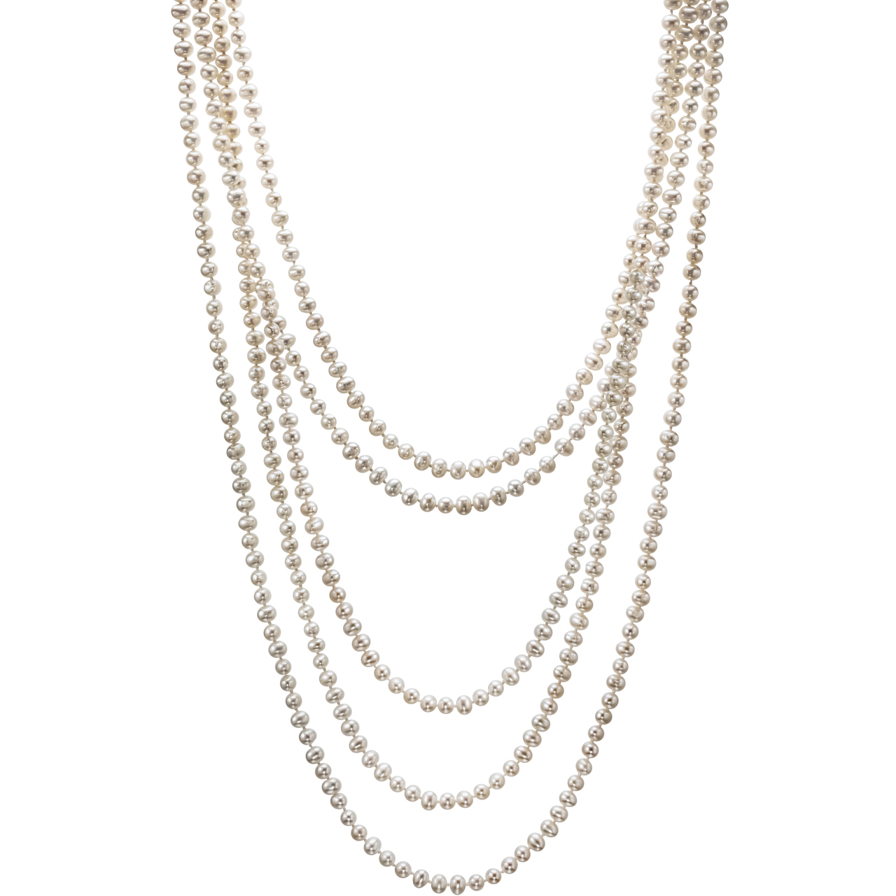 Lotus Pearl Necklace (on rope chain) – CristinaV