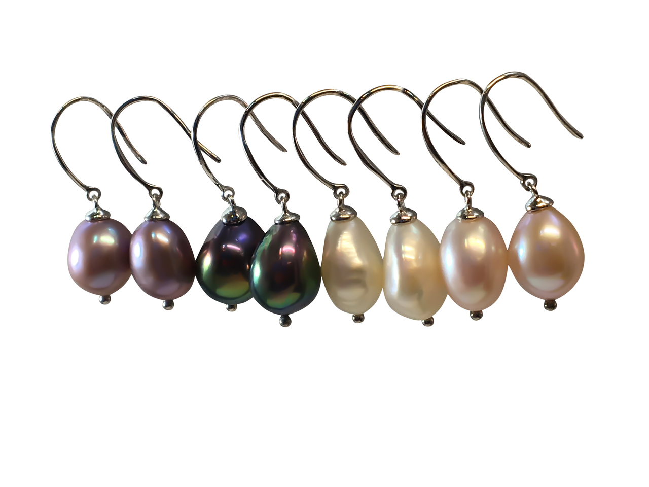 Colored deals pearl earrings